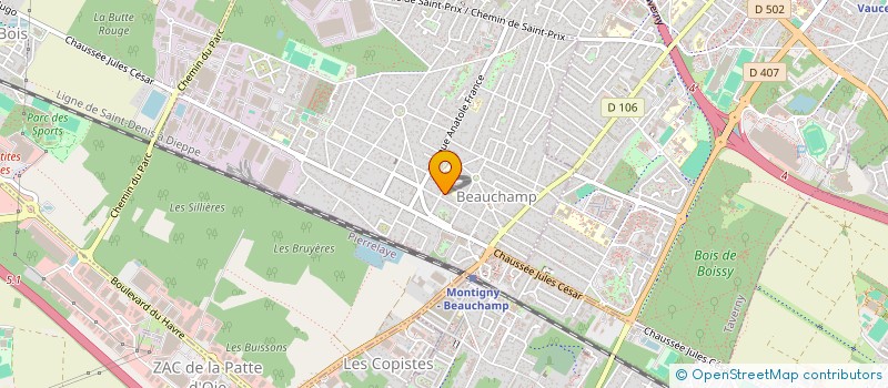 localisation de l'entreprise MONSIEUR GERARD DOUAL  BEAUCHAMP