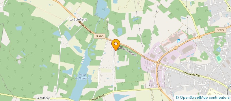 localisation de l'entreprise MONSIEUR GERARD DOUBLET  PRUNIERS-EN-SOLOGNE