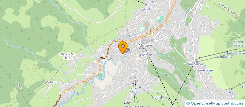 localisation de l'entreprise MONSIEUR GERARD DOYE  MEGEVE