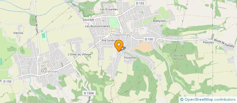 localisation de l'entreprise MONSIEUR GERARD DREVET à CHAPONNAY