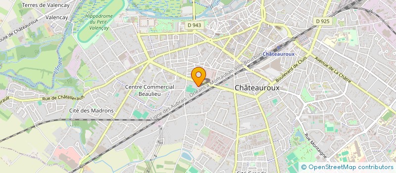 localisation de l'entreprise MONSIEUR GERARD DUBOEUF à CHATEAUROUX