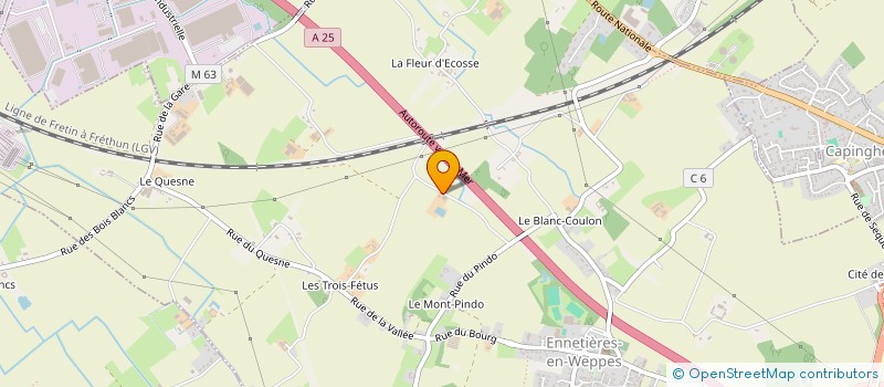 localisation de l'entreprise MONSIEUR GERARD DUBOIS  ENNETIERES-EN-WEPPES