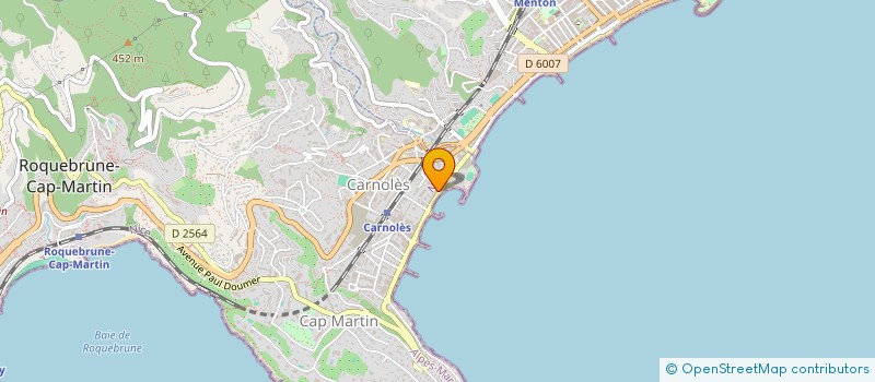 localisation de l'entreprise MONSIEUR GERARD DUBOIS à ROQUEBRUNE-CAP-MARTIN