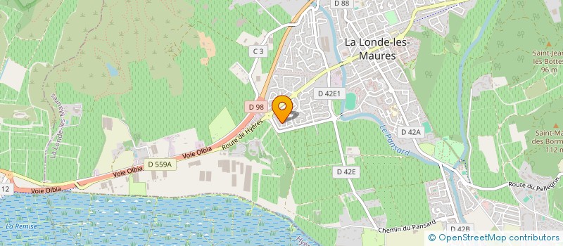 localisation de l'entreprise MONSIEUR GERARD DUBOSC  LA LONDE LES MAURES