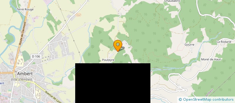 localisation de l'entreprise MONSIEUR GERARD DUCHAMP  AMBERT