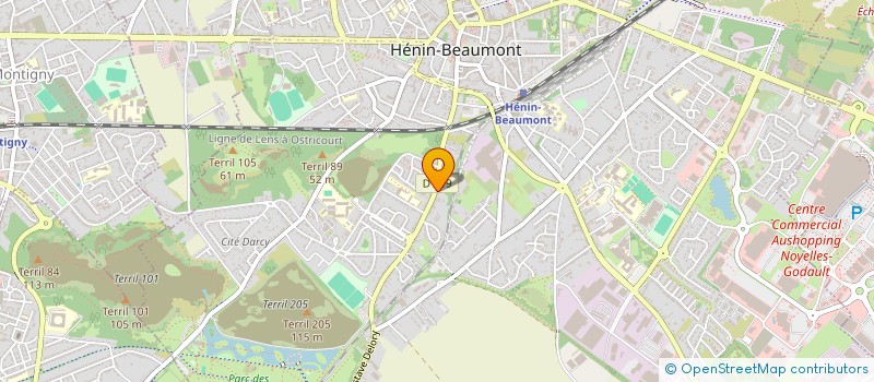 localisation de l'entreprise MONSIEUR GERARD DUCHATEAU à HENIN-BEAUMONT