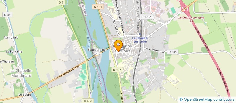localisation de l'entreprise MONSIEUR GERARD DUFRESNE à LA CHARITE-SUR-LOIRE