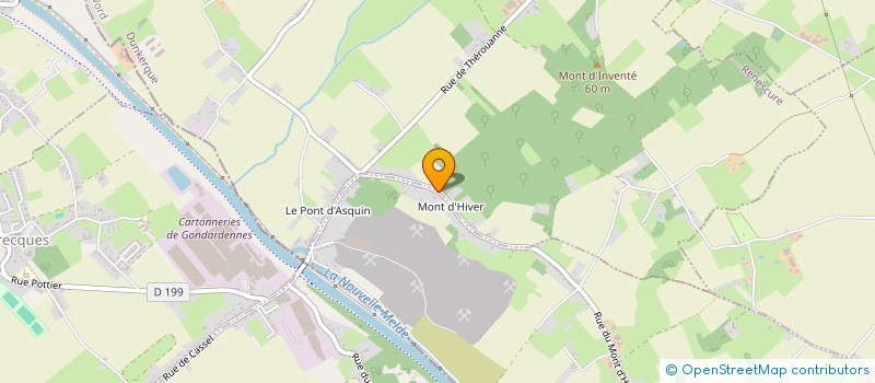 localisation de l'entreprise MONSIEUR GERARD DUHAMEL  BLARINGHEM