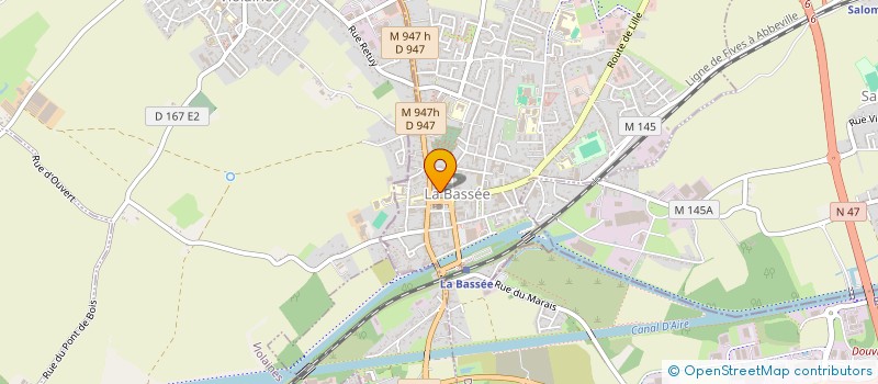 localisation de l'entreprise MONSIEUR GERARD DUMONT  LA BASSEE