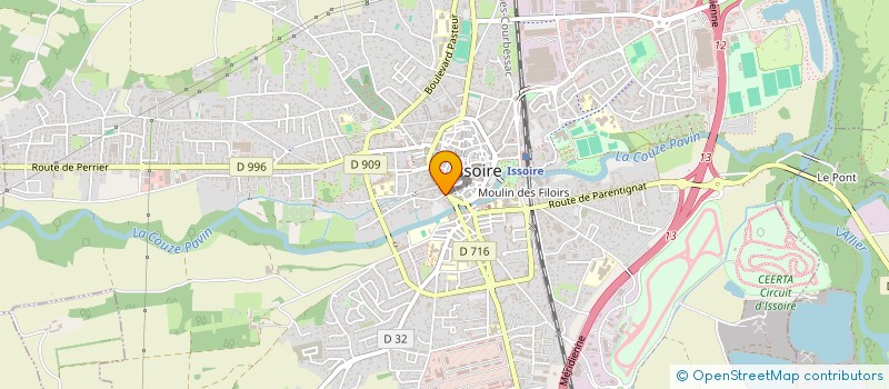 localisation de l'entreprise MONSIEUR GERARD DUMONT  ISSOIRE