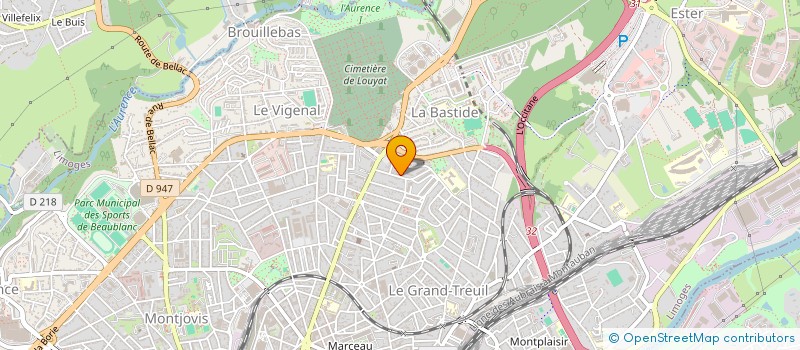 localisation de l'entreprise MONSIEUR GERARD DUMONT à LIMOGES