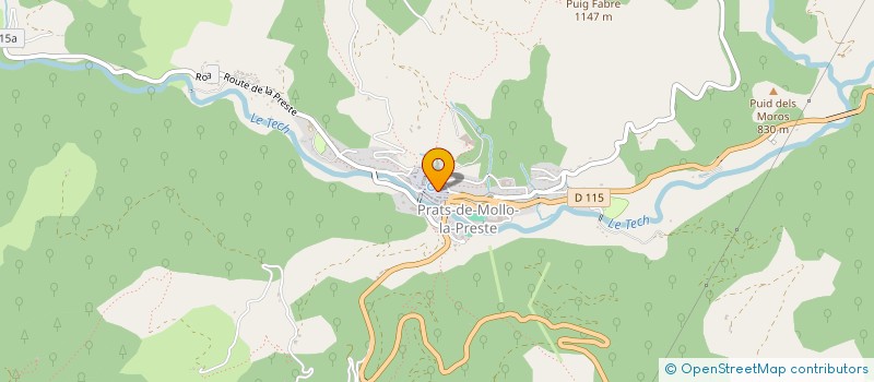 localisation de l'entreprise MONSIEUR GERARD DUNYACH  PRATS-DE-MOLLO-LA-PRESTE