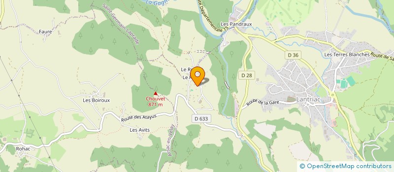 localisation de l'entreprise MONSIEUR GERARD DUPIN  LANTRIAC