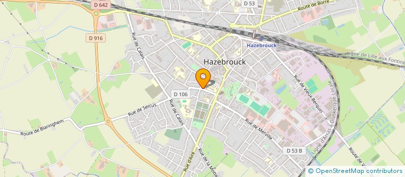localisation de l'entreprise MONSIEUR GERARD DURAN à HAZEBROUCK