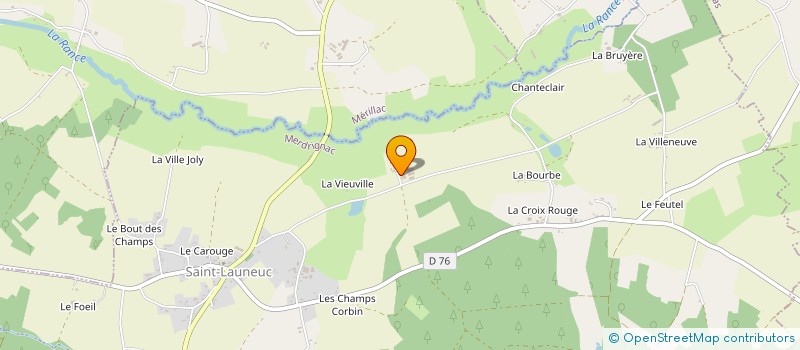 localisation de l'entreprise MONSIEUR GERARD DURAND  SAINT-LAUNEUC