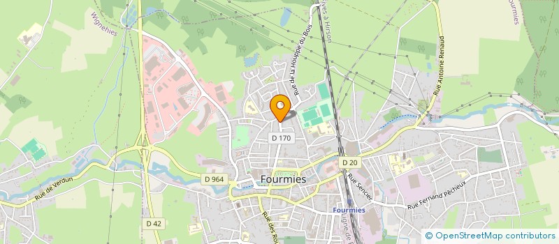 localisation de l'entreprise MONSIEUR GERARD DURIBREUX à FOURMIES