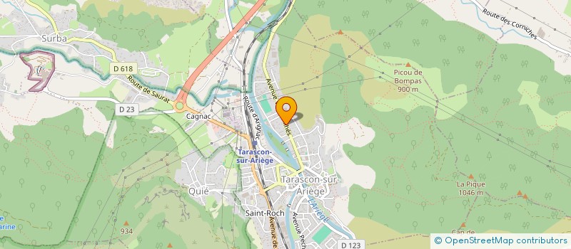 localisation de l'entreprise MONSIEUR GERARD DURU à TARASCON-SUR-ARIEGE