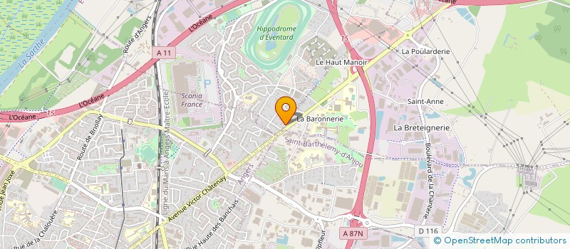 localisation de l'entreprise MONSIEUR GERARD DUTEIL  ECOUFLANT