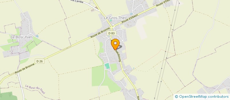 localisation de l'entreprise MONSIEUR GERARD DUVAL  LE BOSC-DU-THEIL