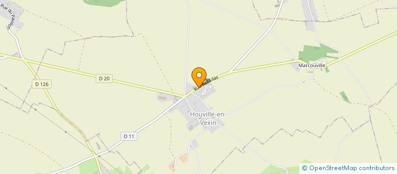 localisation de l'entreprise MONSIEUR GERARD DUVAL  HOUVILLE-EN-VEXIN