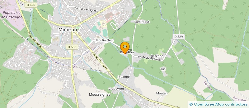 localisation de l'entreprise MONSIEUR GERARD DUVIGNAU  MIMIZAN
