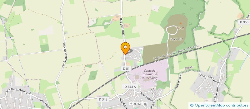 localisation de l'entreprise MONSIEUR GERARD DYNOSKI  HORNAING