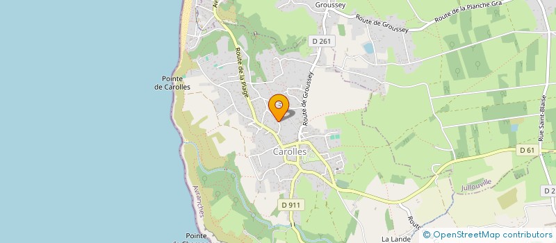 localisation de l'entreprise MONSIEUR GERARD EDDE  CAROLLES