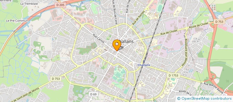 localisation de l'entreprise MONSIEUR GERARD ELINEAU à CHALLANS