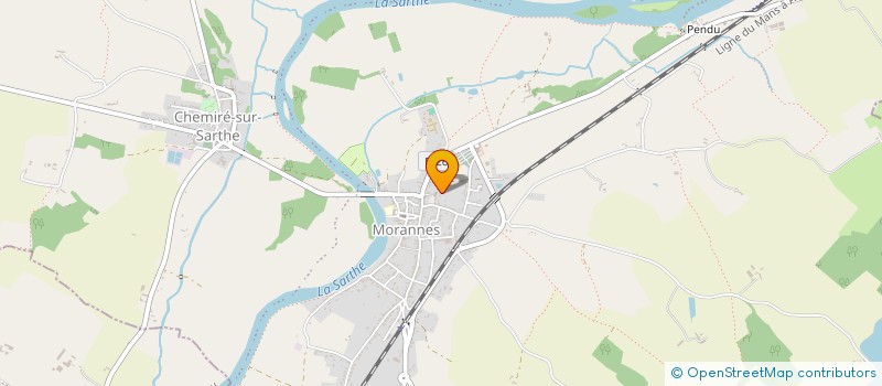 localisation de l'entreprise MONSIEUR GERARD EON  MORANNES SUR SARTHE-DAUMERAY