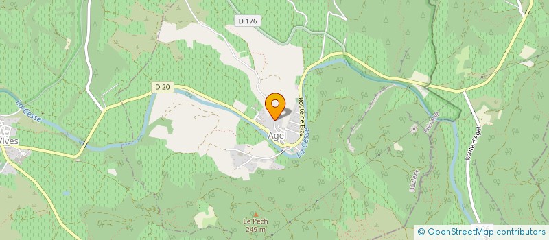 localisation de l'entreprise MONSIEUR GERARD ESCANDE  AGEL