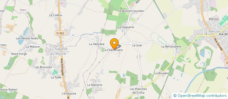 localisation de l'entreprise MONSIEUR GERARD ESNAULT à MESSEI