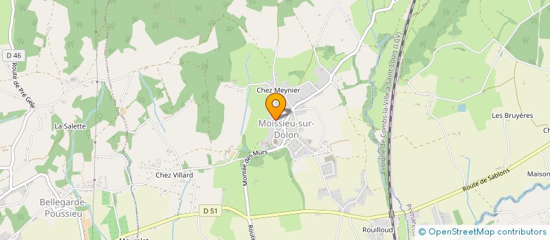 localisation de l'entreprise MONSIEUR GERARD ETIENNE  MOISSIEU-SUR-DOLON