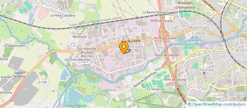 localisation de l'entreprise MONSIEUR GERARD EVRAS à RENNES