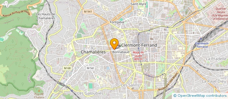 localisation de l'entreprise MONSIEUR GERARD EYBOULET  CLERMONT-FERRAND