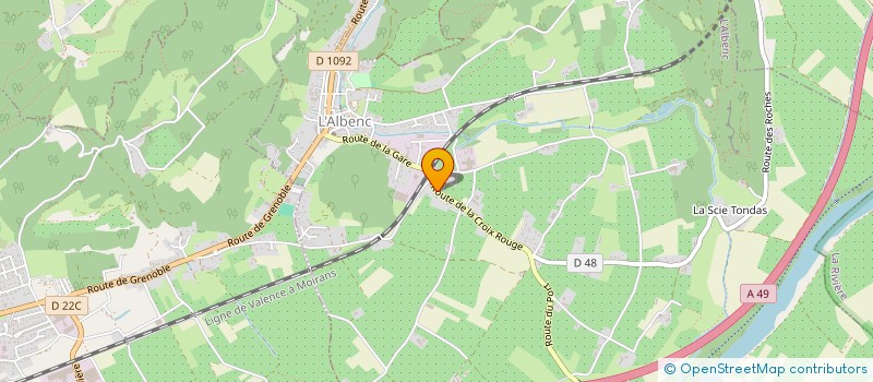 localisation de l'entreprise MONSIEUR GERARD EYMOND  L'ALBENC