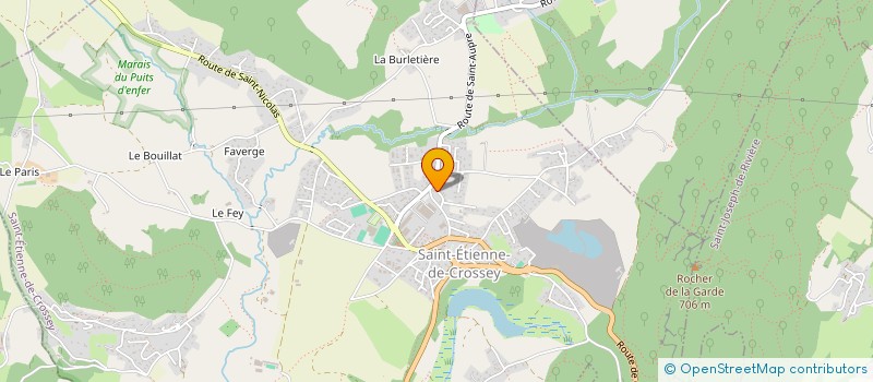 localisation de l'entreprise MONSIEUR GERARD FAGOT-REVURAT  SAINT-ETIENNE-DE-CROSSEY