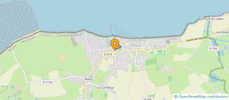 localisation de l'entreprise MONSIEUR GERARD FAIVRE  GRANDCAMP-MAISY