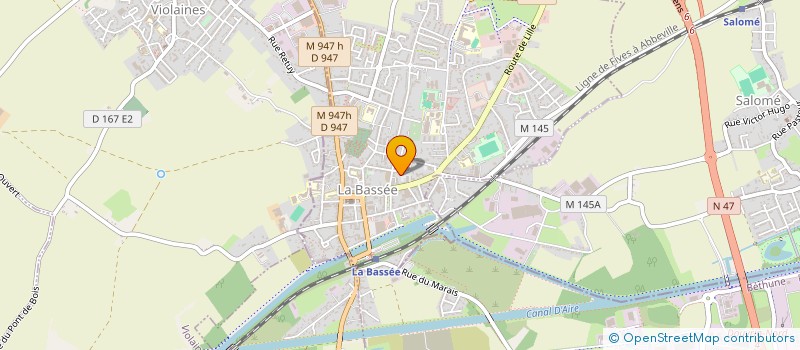 localisation de l'entreprise MONSIEUR GERARD FAUCQUENOY  LA BASSEE