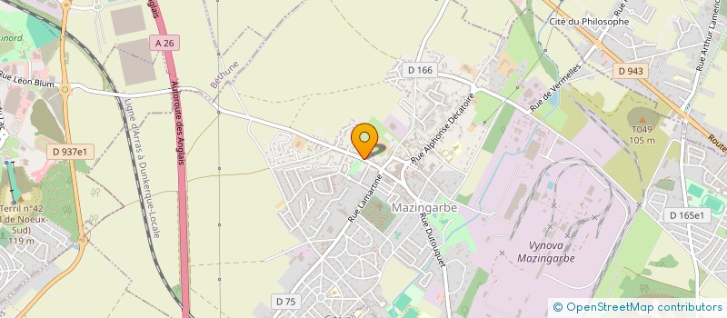 localisation de l'entreprise MONSIEUR GERARD FAUQUEUR  MAZINGARBE