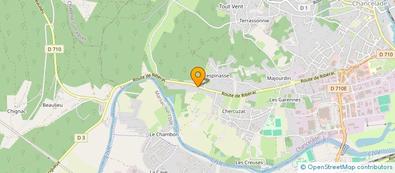 localisation de l'entreprise MONSIEUR GERARD FAURE à CHANCELADE