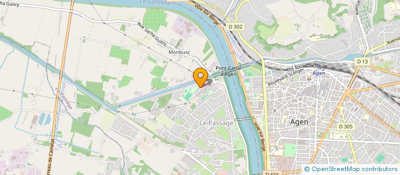 localisation de l'entreprise MONSIEUR GERARD FAURE  LE PASSAGE