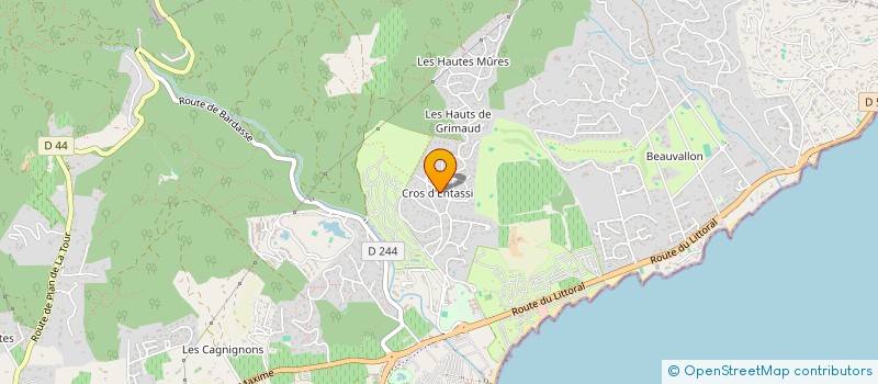 localisation de l'entreprise MONSIEUR GERARD FAURY à GRIMAUD