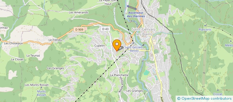 localisation de l'entreprise MONSIEUR GERARD FAY à SAINT-GERVAIS-LES-BAINS