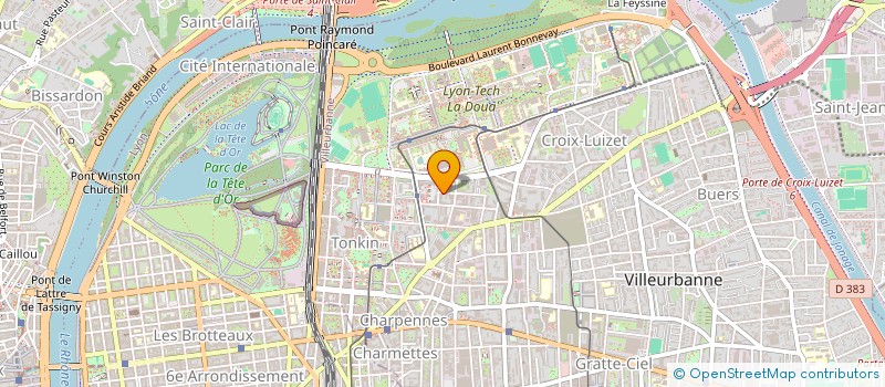localisation de l'entreprise MONSIEUR GERARD FAYE  VILLEURBANNE