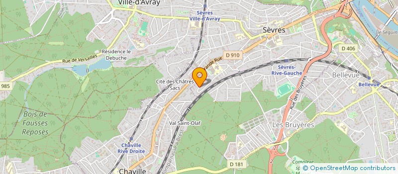 localisation de l'entreprise MONSIEUR GERARD FEVRE à SEVRES