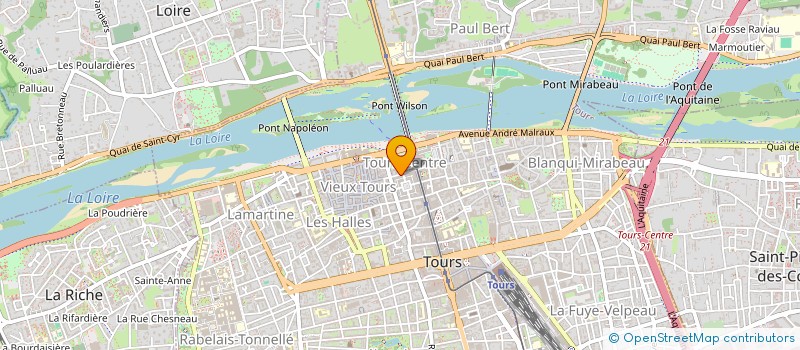 localisation de l'entreprise MONSIEUR GERARD FILLION à TOURS