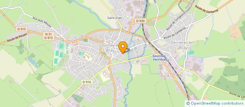localisation de l'entreprise MONSIEUR GERARD FINET  GOURNAY-EN-BRAY