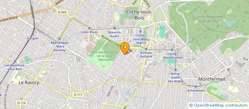 localisation de l'entreprise MONSIEUR GERARD FLAMAND à CLICHY-SOUS-BOIS