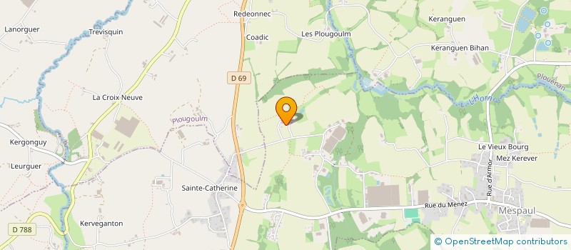 localisation de l'entreprise MONSIEUR GERARD FLOCH  MESPAUL