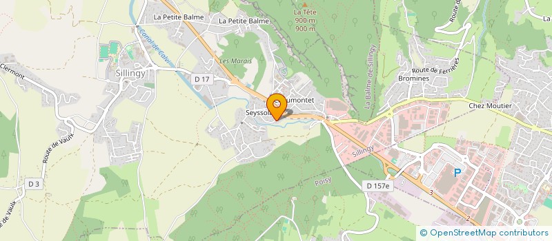 localisation de l'entreprise MONSIEUR GERARD FLUTTAZ  SILLINGY